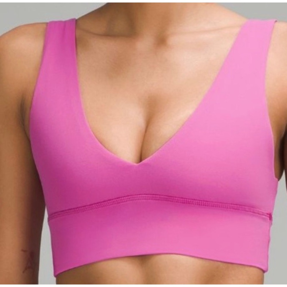Lululemon Align V-Neck Bra *Light‎ Support Pink SZ 10